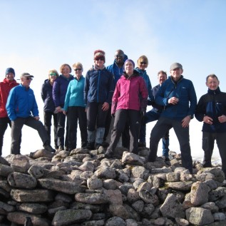 Chamois Club members in the Cairngorms in winter 2019